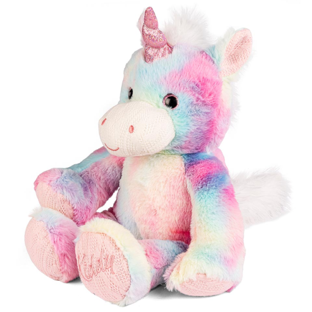 Bamse enhj�rning 25 cm � bl�d plysdyr regnbue