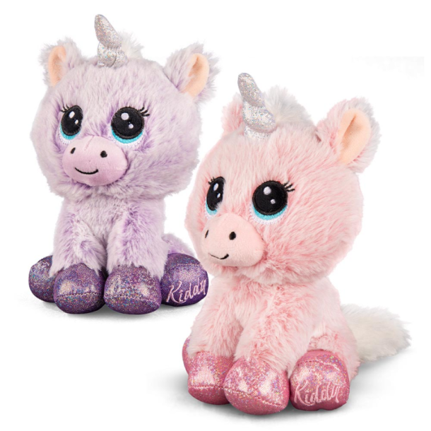 Enhj�rning bamse 18 cm � bl�d plysdyr i flotte farver