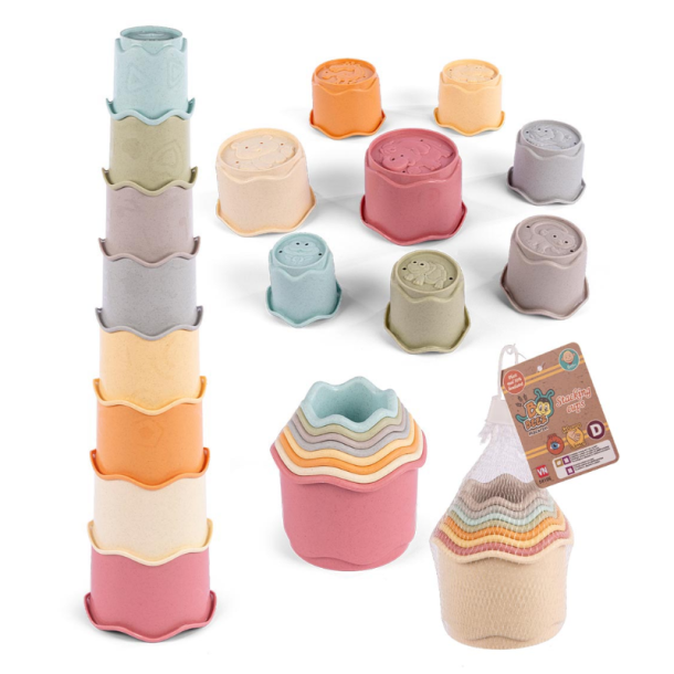 Stabelkopper i farver til baby og sm� b�rn