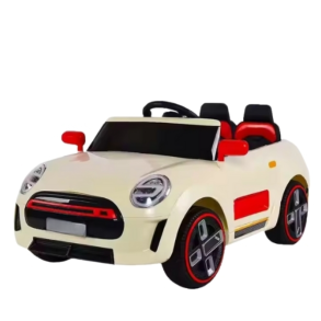 Elektrisk Brnebil (Mini Cooper-inspireret, 12V) Hvid