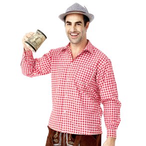 Oktoberfest Kostume � Klassisk R�d Skjorte