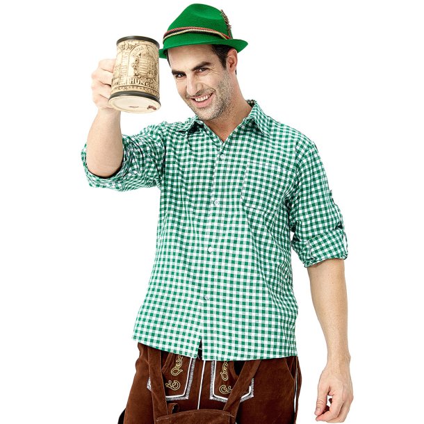 Oktoberfest Kostume  Mintfarvet Skjorte og Klassisk Look