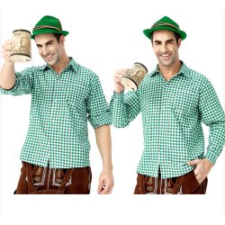Oktoberfest Kostume  Mintfarvet Skjorte og Klassisk Look