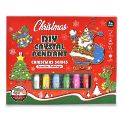 DIY julevedh�ng med maling og krystaller � 6 stk.