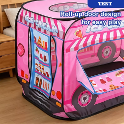 Legetelt som isbil - Pink
