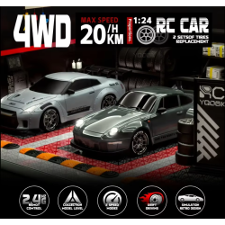 Fjernstyret 4WD driftbil 1:24 - Gr�