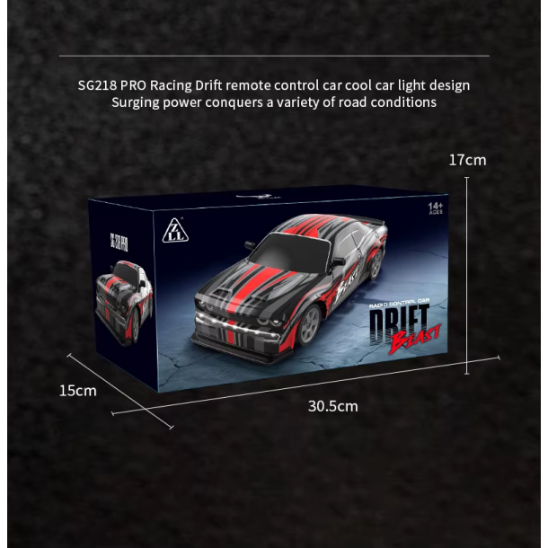 SG218 Pro fjernstyret 4WD driftbil med lys