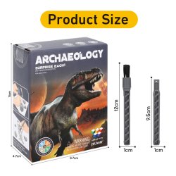 Udgravningss�t med dinosaur-skelet