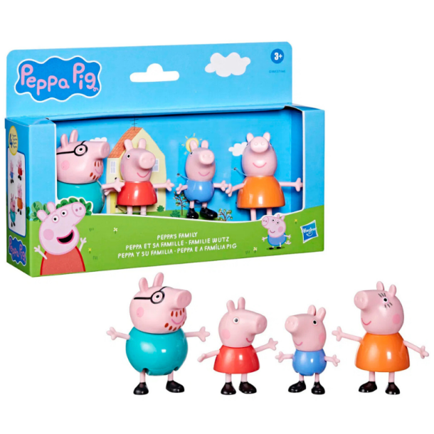 Peppa Pig Familiest 4-figurer assorteret