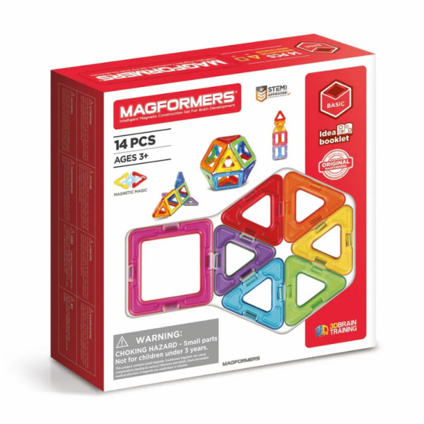 Magformers Basisst 14 dele  magnetisk byggest
