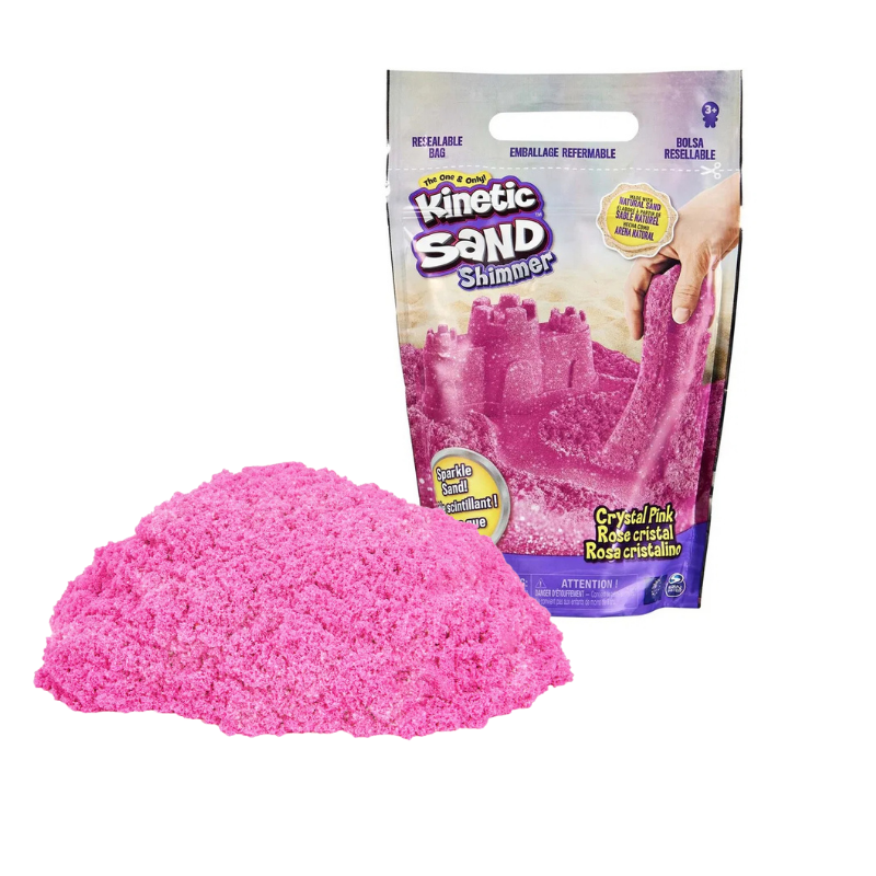 Kinetic Sand Glitter Pink 900 g – sanse-magisk leg