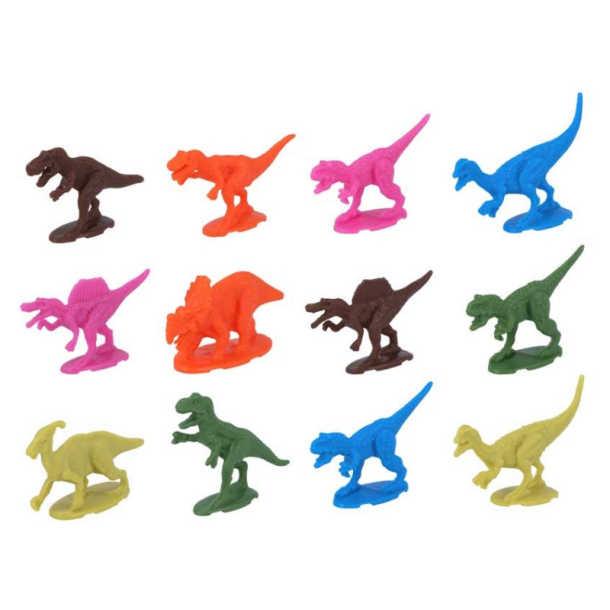 Mini dinosaur-figur 7&#8239;cm, assorterede designs