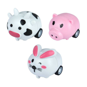 Bondegrdsdyr pull‑back dyr 4 cm  assorteret