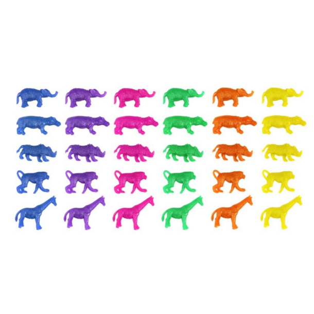 Stretch Animals Jungle 5-6 cm  Assorteret