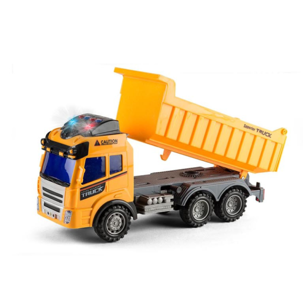 Speed Construct Lastbil med Tippelad Lys &amp; Lyd 28-30 cm