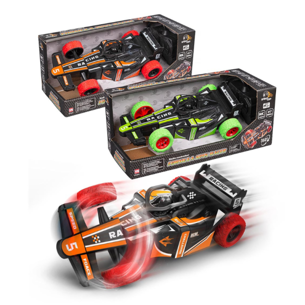 Speed RC Formula SpinRace Radiostyret Racerbil - Assorteret