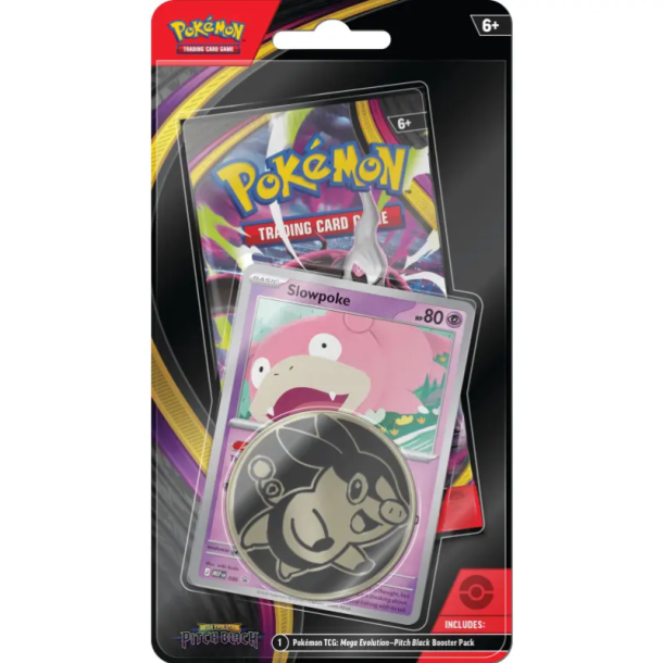 FORUDBESTILLING 17. JULI Pok�mon Mega Evolution: Pitch Black Checklane Blister � Slowpoke Promo