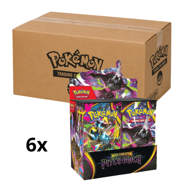 Pok�mon Mega Evolution: Pitch Black Booster Display Sealed Case - 6 x 36 Booster Packs