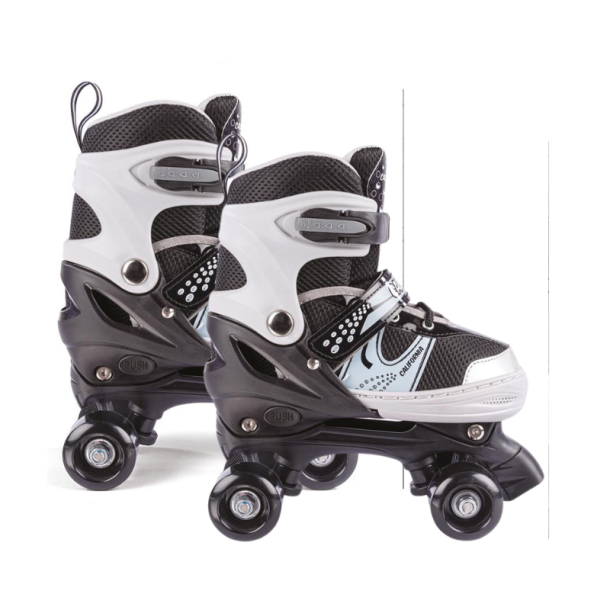 California Justerbare Side-by-Side Rullesk�jter - Sort/Gr�