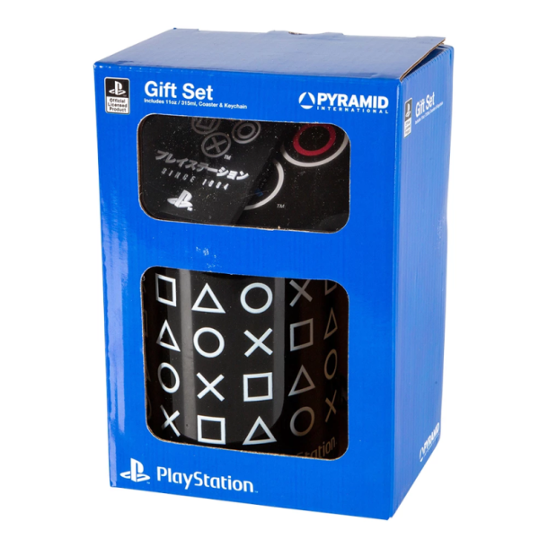 PlayStation - Gaves�t med Krus, Coaster &amp; N�glering