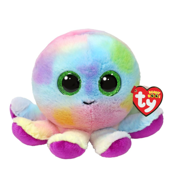 Ty Beanie Boos bl�ksprutte Bubbles regnbue