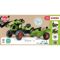 FALK Claas Traktor med Anhnger og Frontskovl (fra 2 r)