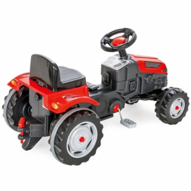 WOOPIE Farmer GoTrac Pedaltraktor med Stjsvage Hjul (fra 3 r)