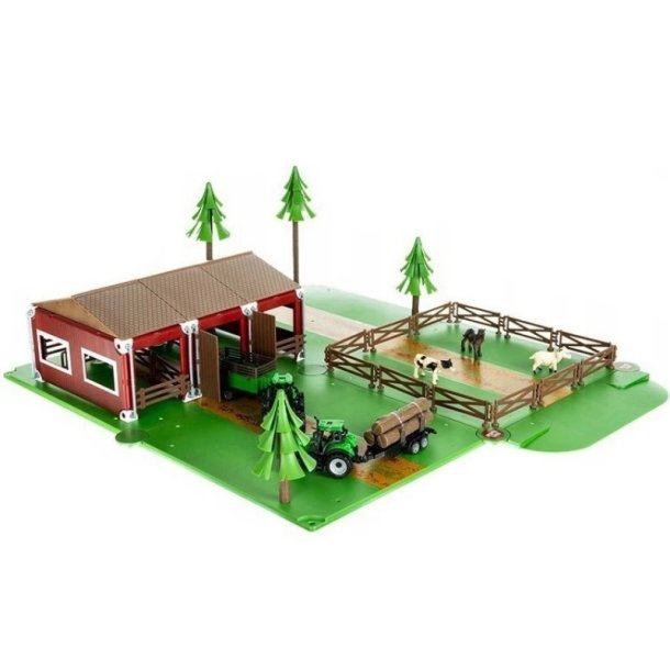 WOOPIE Bondegrd med Dyr og 2 Traktorer  102 dele