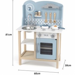 VIGA PolarB Legekkken i Tr med Tilbehr  Lyserd/rosa (fra 3 r)