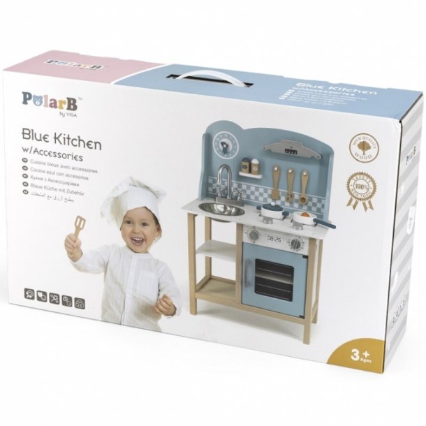 VIGA PolarB Legekkken i Tr med Tilbehr  Bl (fra 3 r)