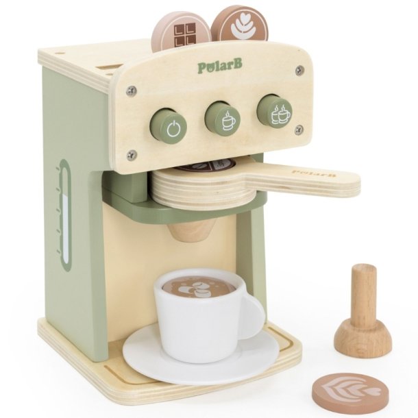 VIGA Kaffemaskine i Tr  Grn (inkl. tilbehr)