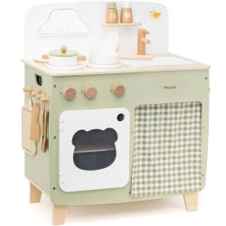 VIGA PolarB Legekkken i Tr med Foldebord og Skab  Mint (fra 3 r)