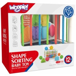 WOOPIE BABY Fleksibel Sanse-Kube med Former  13 dele (fra 12 mneder)
