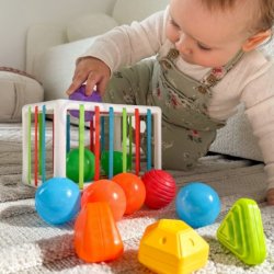 WOOPIE BABY Fleksibel Sanse-Kube med Former  13 dele (fra 12 mneder)