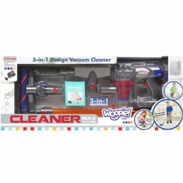 WOOPIE 3-i-1 Interaktiv Legetjs-Stvsuger med Sugefunktion (fra 3 r)