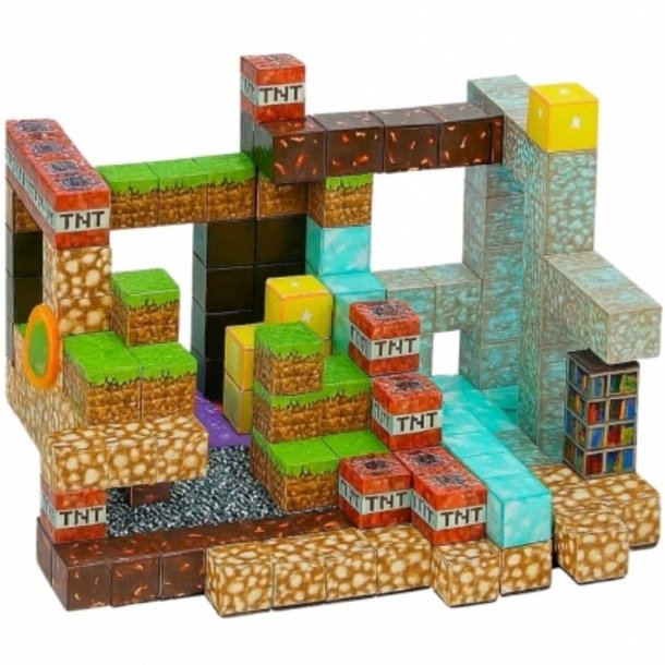 WOOPIE Magnetisk Byggest  3D Klodser, 63 dele