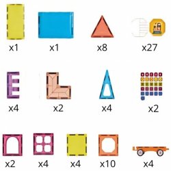 WOOPIE Magnetisk 3D Byggest  Togbane (71 dele, fra 3 r)