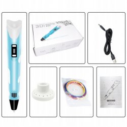 WOOPIE 3D Pen St med LED-display  Kreativ sjov (3 r+)