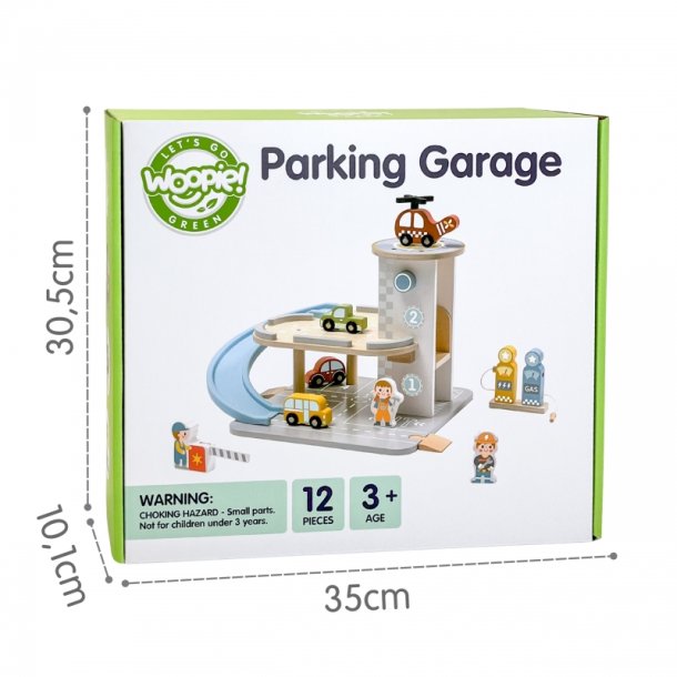 WOOPIE GREEN Trparkeringshus 2 i 1 