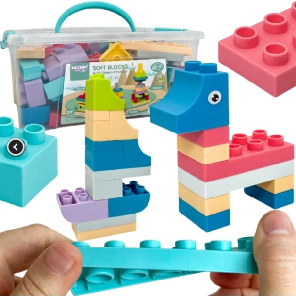 WOOPIE Soft Blocks St  99 dele i boks