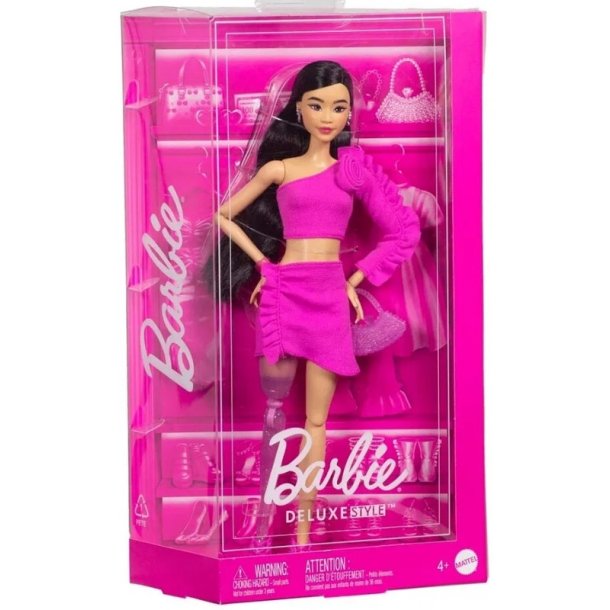 Barbie Deluxe Style - Sorthret med rose p kjolen