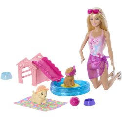 Barbie Puppy Pool Party - Aloha Blonde - Hvalpe-poolparty