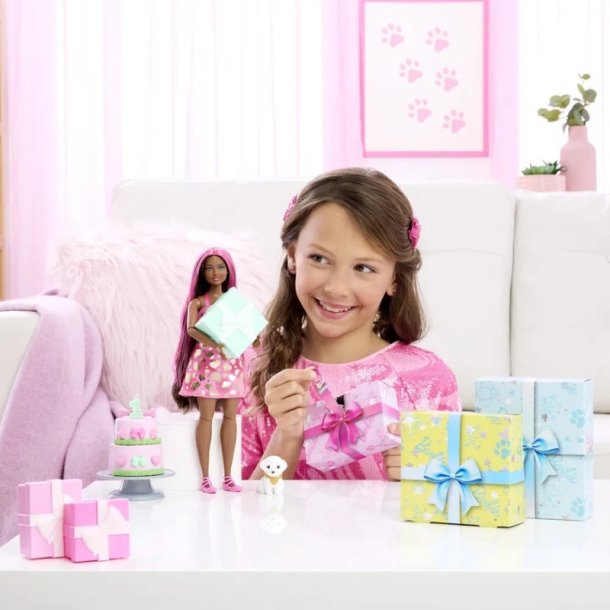Barbie Party Unboxed Sorthret - Legest med festartikler til fdselsdag