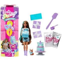 Barbie Party Unboxed Brunette - Legest med festartikler til fdselsdag
