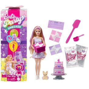 Barbie Party Unboxed Blond - Legest med festartikler til fdselsdag