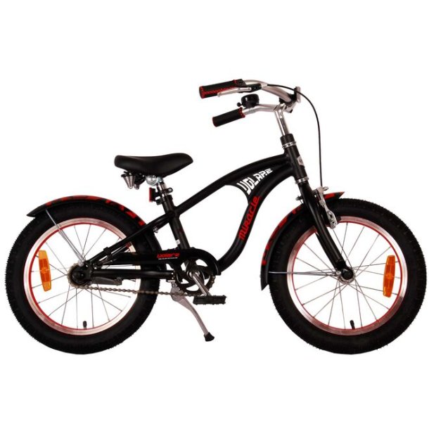 Volare Miracle Cruiser 16&Prime; B�rnecykel &ndash; Mat Sort