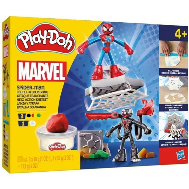 Play-Doh Modellervoks Spider-Man Launch &amp; Slice Battle