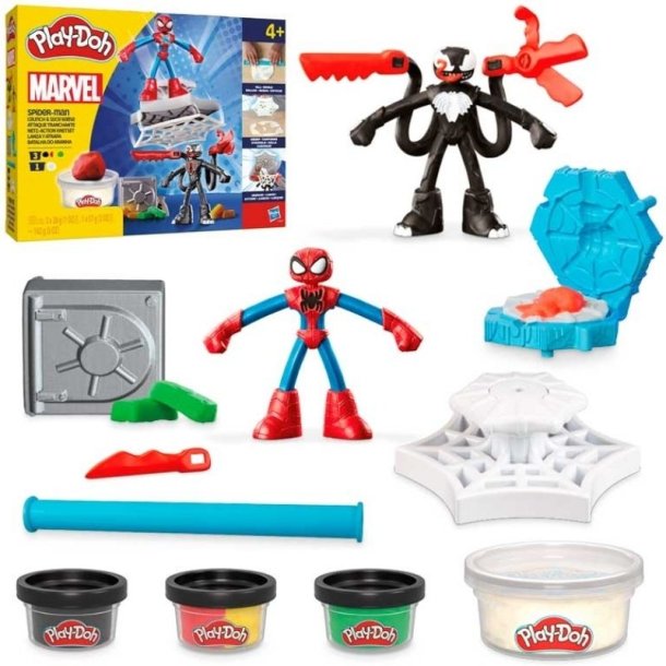 Play-Doh Modellervoks Spider-Man Launch &amp; Slice Battle