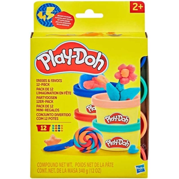 Play-Doh Modellervoks Del &amp; Leg  12 Mini Btter