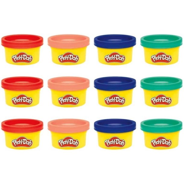 Play-Doh Modellervoks Del &amp; Leg  12 Mini Btter